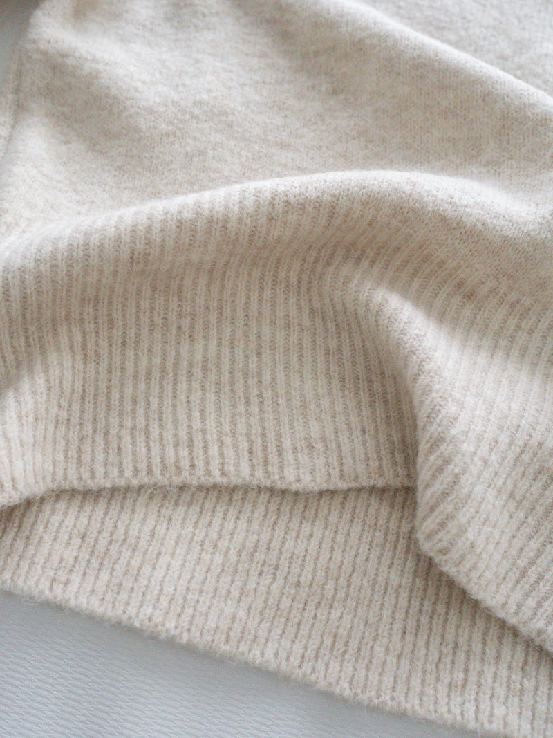 Pearl Top 珍珠領羅紋設計上衣/ KT8186