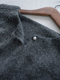 Pearl Top 珍珠領羅紋設計上衣/ KT8186