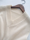 Ivory Vest 百搭垂感肩線V領針織背心 / KT8185