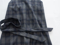 Check Set 後交叉帶吊帶格紋連身裙 （一Set兩件）/SE8096