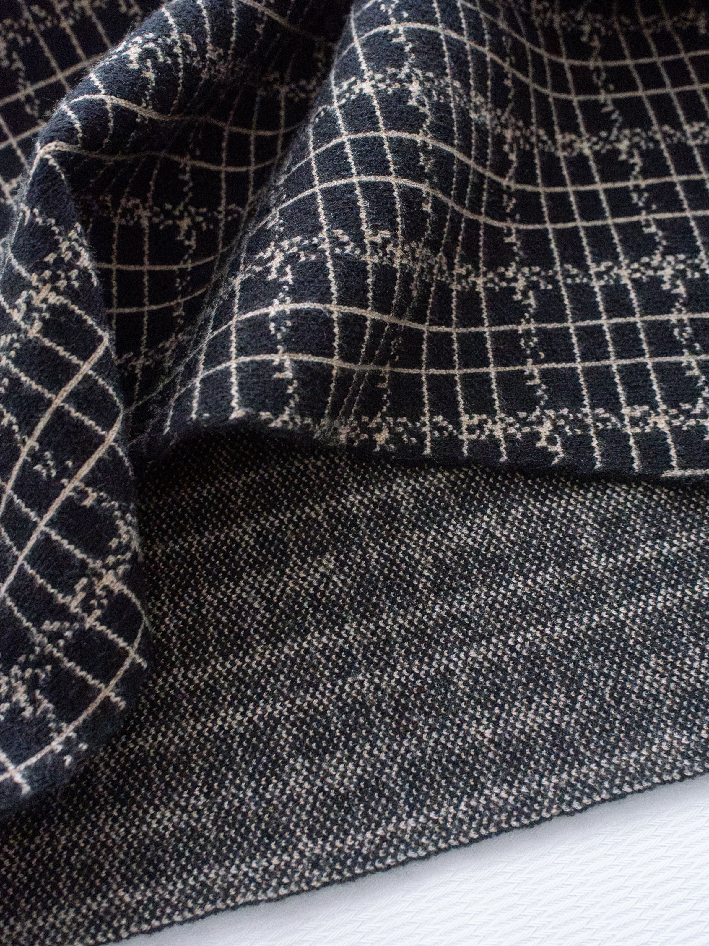 Checked Skirt 彈性A字立體微開衩格紋裙/ SK8918