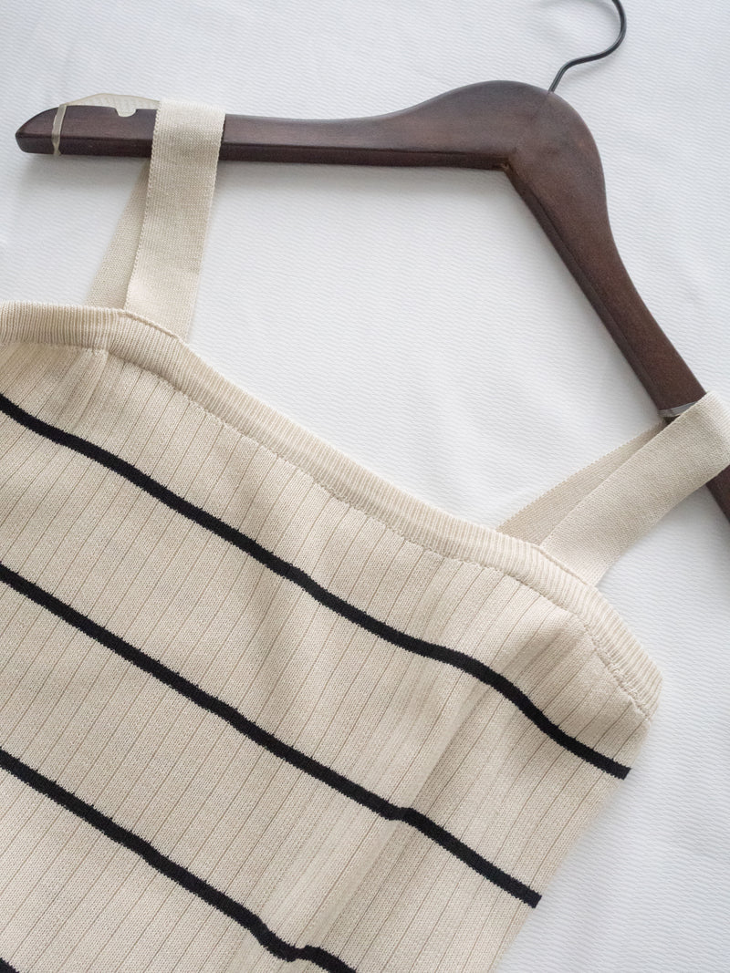 Stripe Set 直身顯瘦連外套條紋套裝 / SE8098