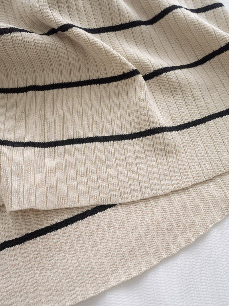 Stripe Set 直身顯瘦連外套條紋套裝 / SE8098