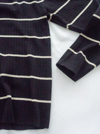 Stripe Set 直身顯瘦連外套條紋套裝 / SE8098