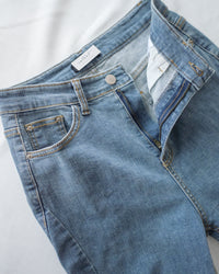 Denim Jean 彈性微喇叭顯瘦牛仔褲 / PT9473 (pre-order)