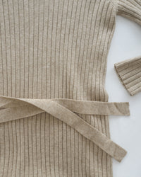 Vest Neck Dress V領側開叉彈性針織裙/ DS1034