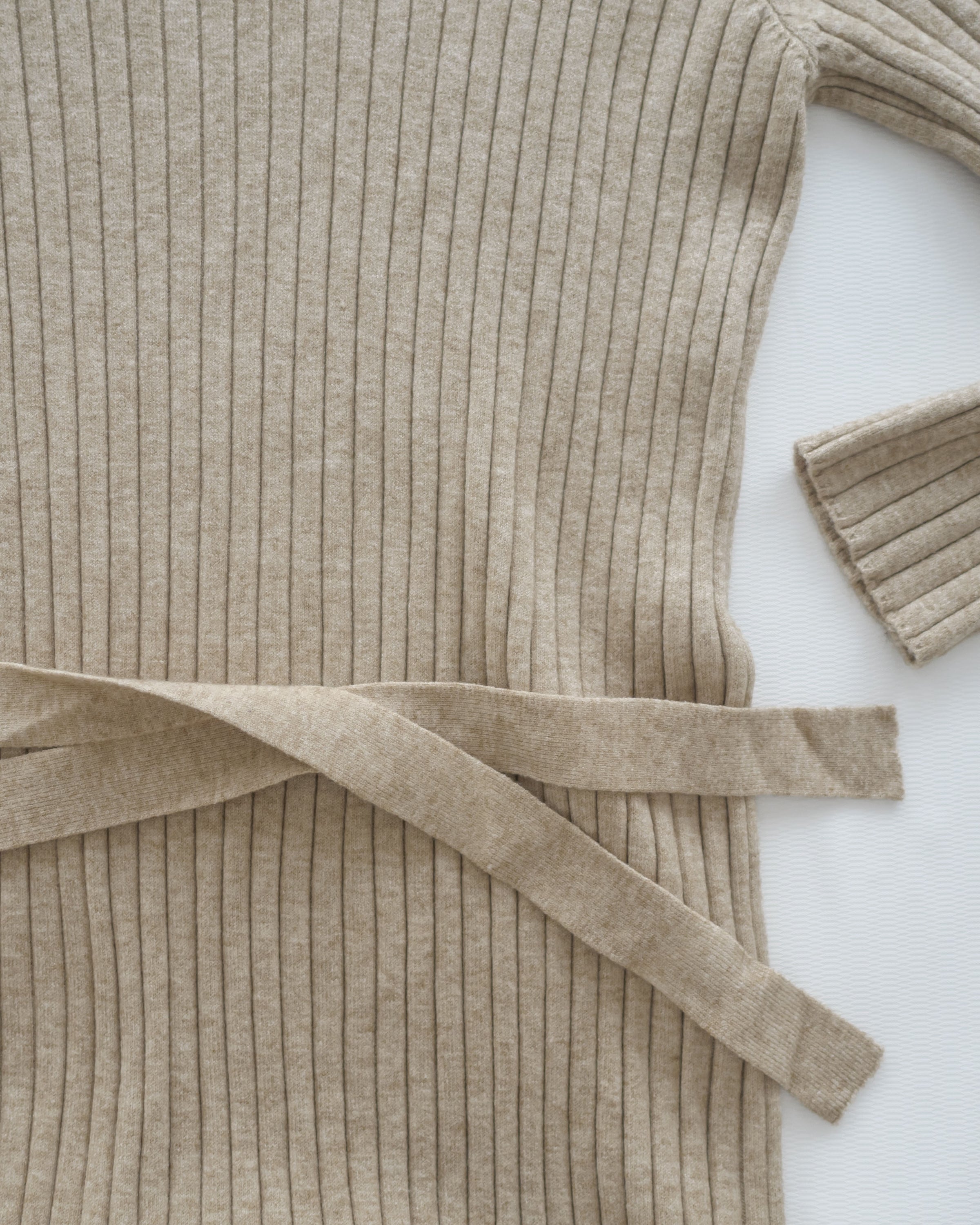 Vest Neck Dress V領側開叉彈性針織裙/ DS1034