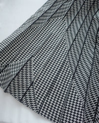 Pleated Pattern Knit Skirt 千鳥格設計感針織彈性百褶裙 / SK8920