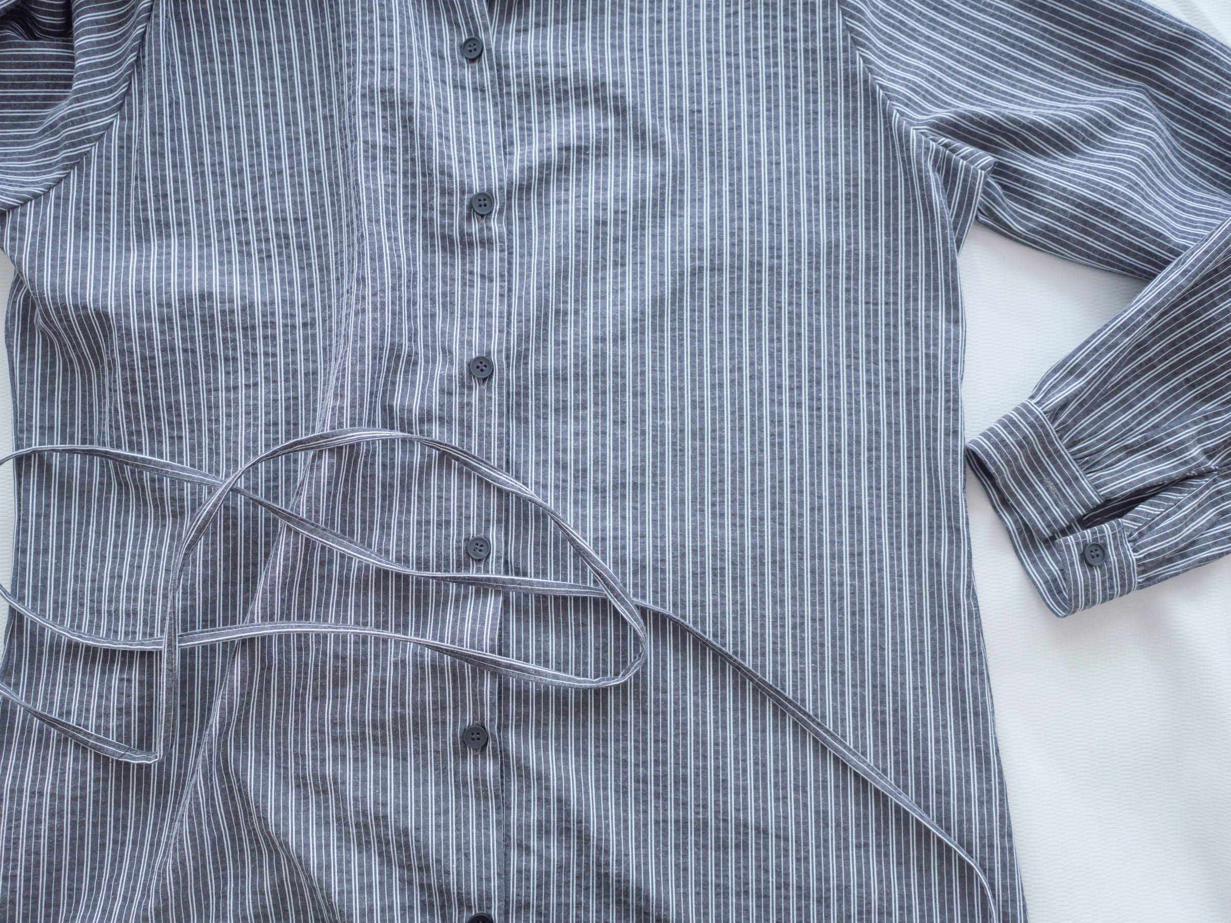 Stripe Dress 細直條紋襯衫裙或外套 / DS1038