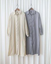 Stripe Dress 細直條紋襯衫裙或外套 / DS1038