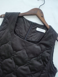 Cotton-padded Dress 黑色夾棉輕保暖A形背心裙/ DS1041