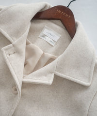 Blazer Coat 輕巧混毛呢斜形口袋大衣外套 / JK8130