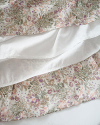 Floral Dress 雪紡碎花領口綁帶連身裙 / DS1028