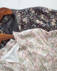 Floral Dress 雪紡碎花領口綁帶連身裙 / DS1028