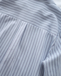 Stripe Shirt Set 不規則下擺針織背心條紋襯衫套裝/ SE9087
