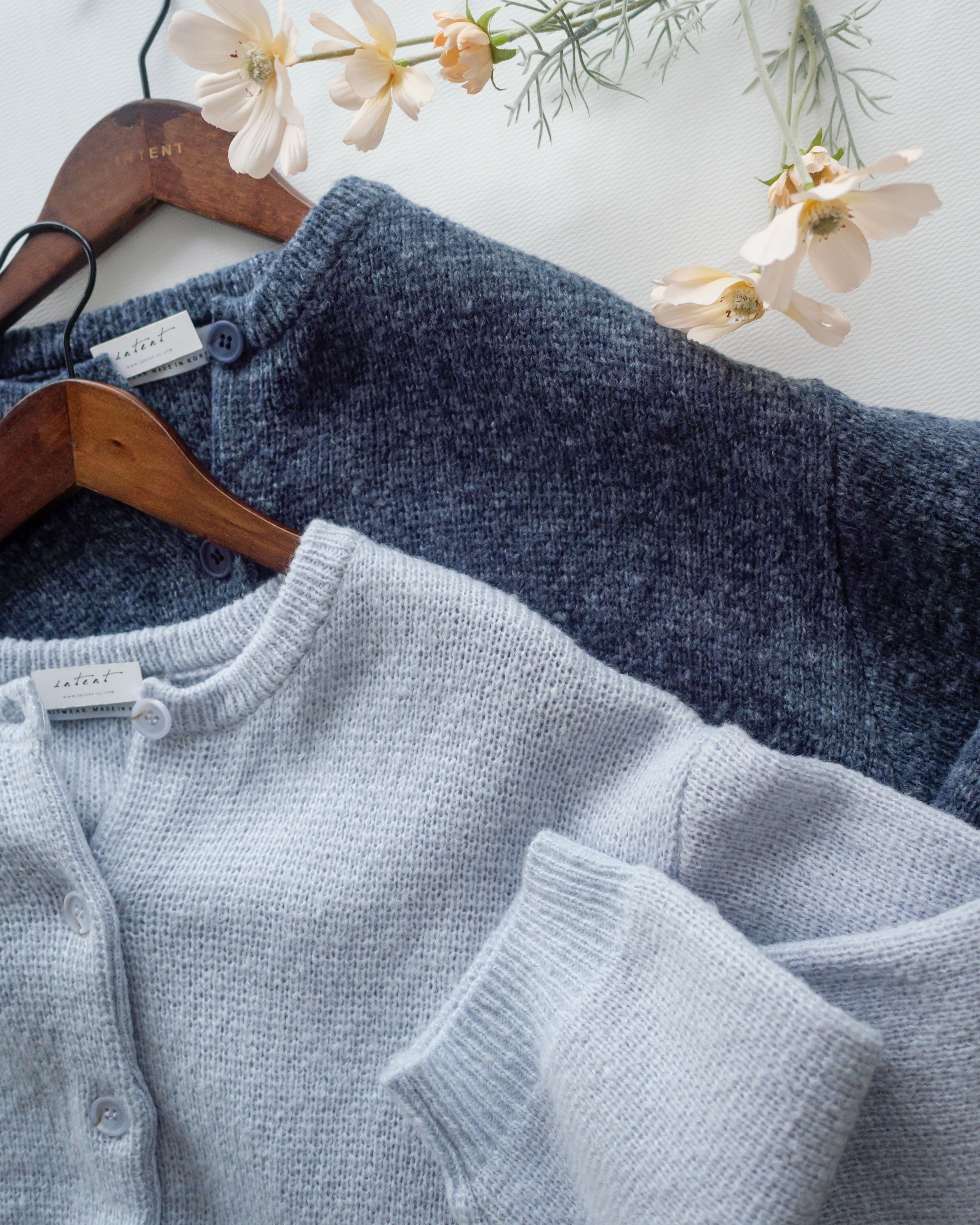 Mixed Knit Cardigan 綿綿顆粒感混毛針織外套或上衣/ CD8154
