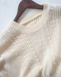 Knitted fishtail Dress 層次織紋舒適收腰傘形魚尾連身裙/ DS1047