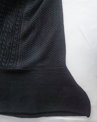 Knitted fishtail Dress 層次織紋舒適收腰傘形魚尾連身裙/ DS1047