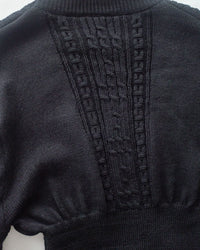 Knitted fishtail Dress 層次織紋舒適收腰傘形魚尾連身裙/ DS1047