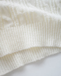 Ribbon Square Knit Top 前後兩穿蝴蝶裝飾針織上衣/ KT8191