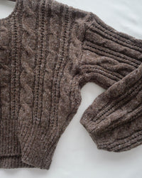 Ribbon Square Knit Top 前後兩穿蝴蝶裝飾針織上衣/ KT8191