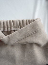 H-line Plain Skirt 簡潔線條絨面半裙/ SK8921