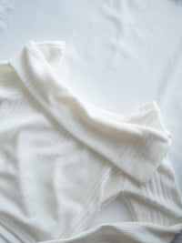 Off Collar Top 領口設計側車褶上衣/ TP9202