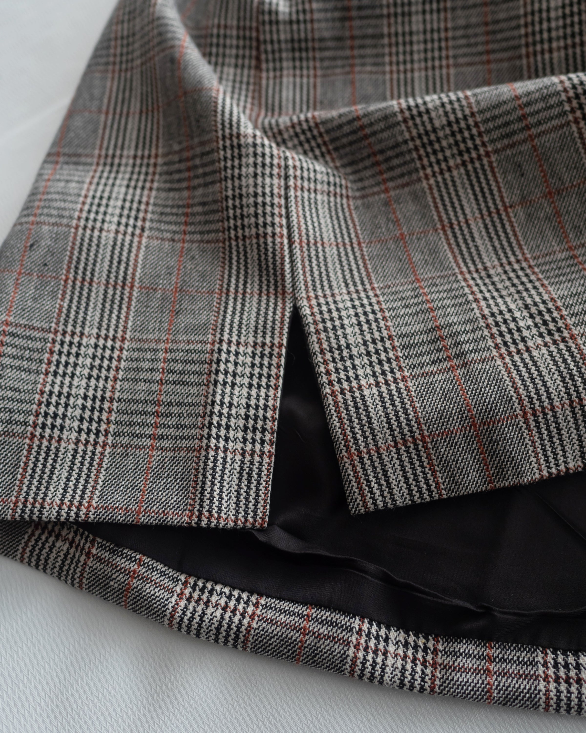 Check Vest Dress 格紋微開衩直身背心裙/ DS1051（pre-order 1月25截單)