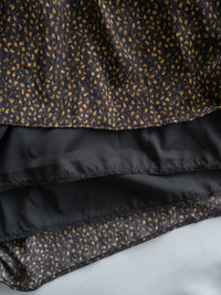 French Dress 法式碎石紋胸前皺褶裙 / DS1053