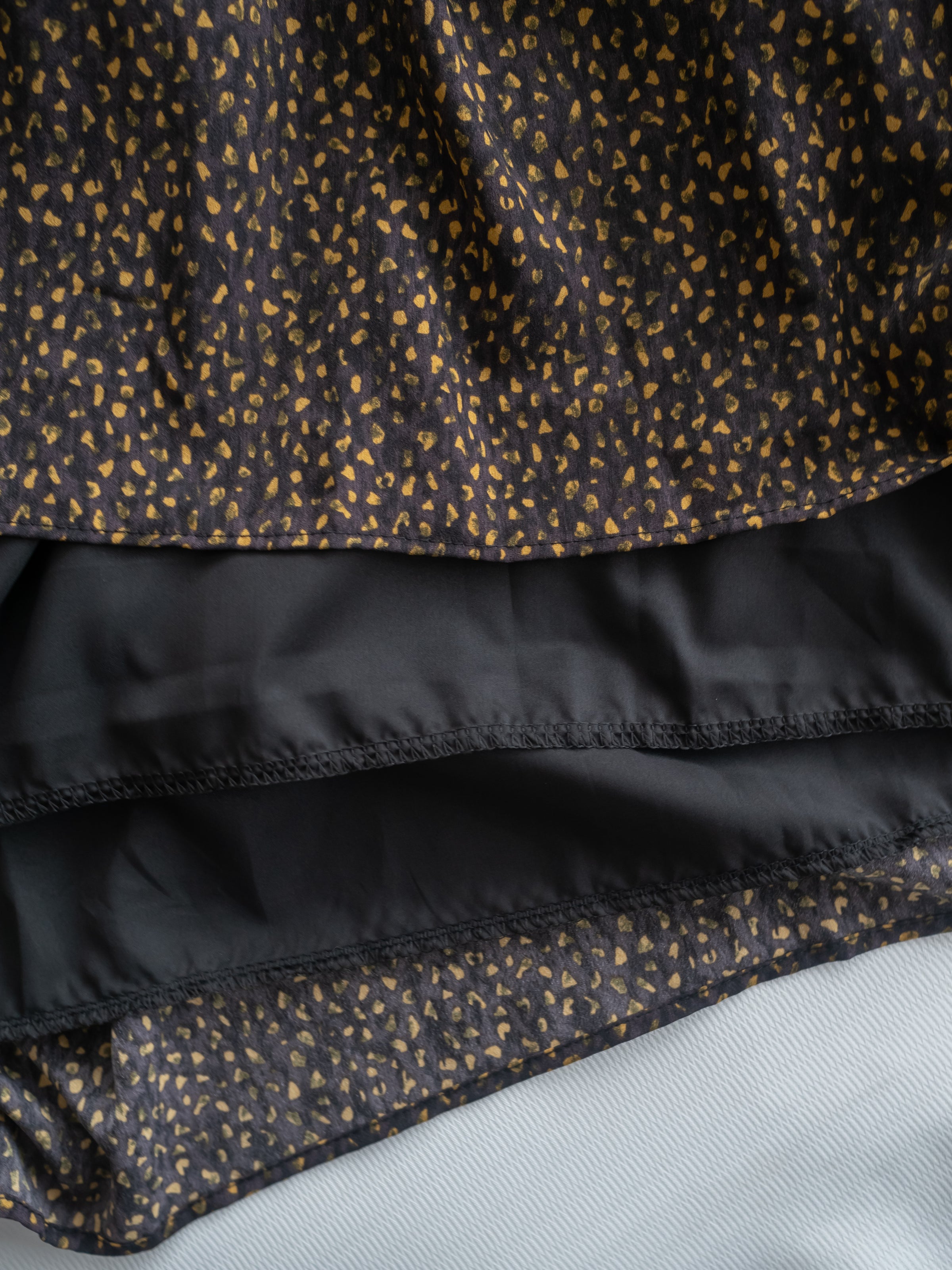 French Dress 法式碎石紋胸前皺褶裙 / DS1053