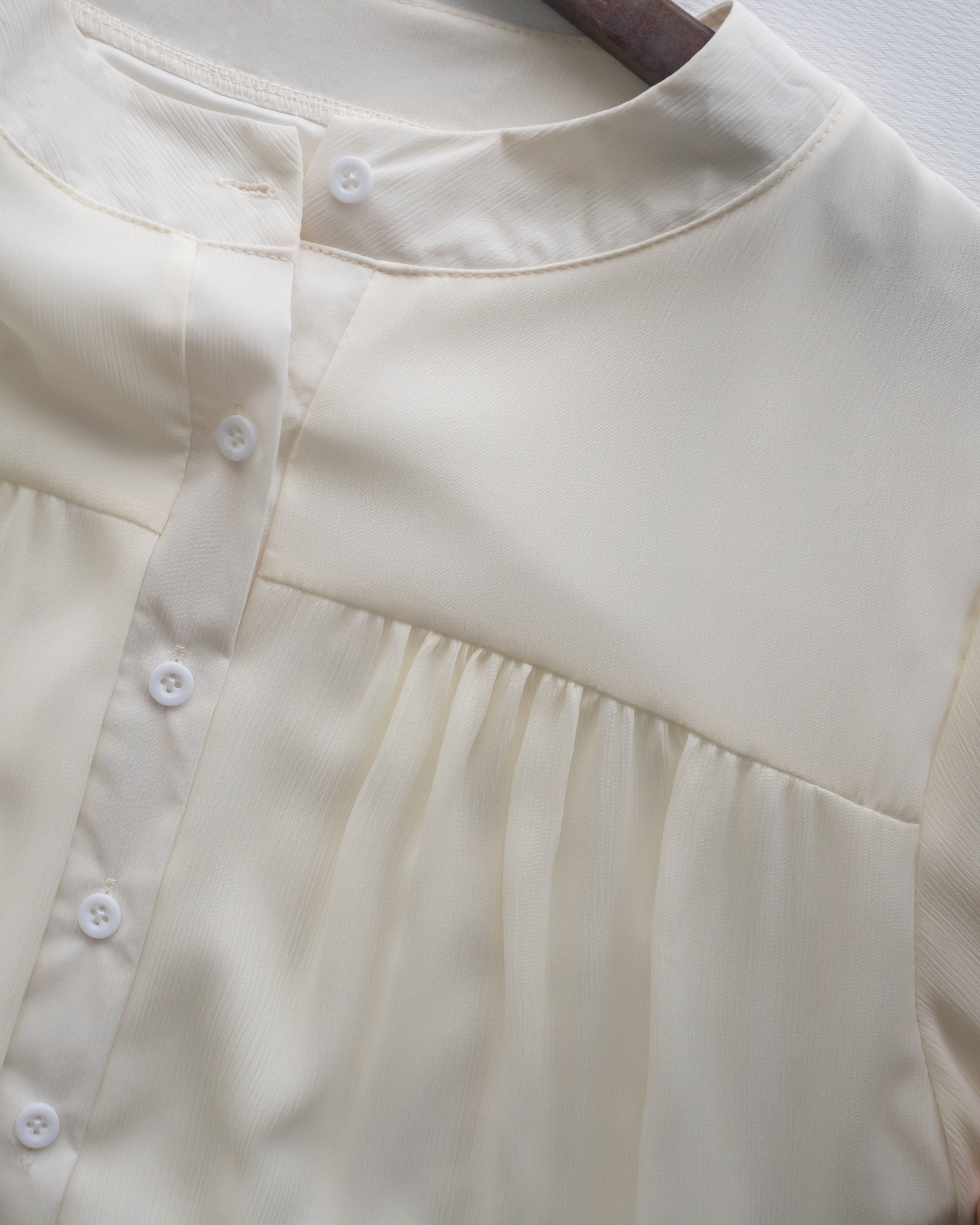 Alice Dress 雪紡飄逸圓領排釦連身裙/ DS1055 (pre-order 1月25截單)