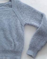 Square collar Mellow Top 顯鎖骨方領親膚針織上衣/ KT8192 (pre-order ivory/softpink 1月25截單)