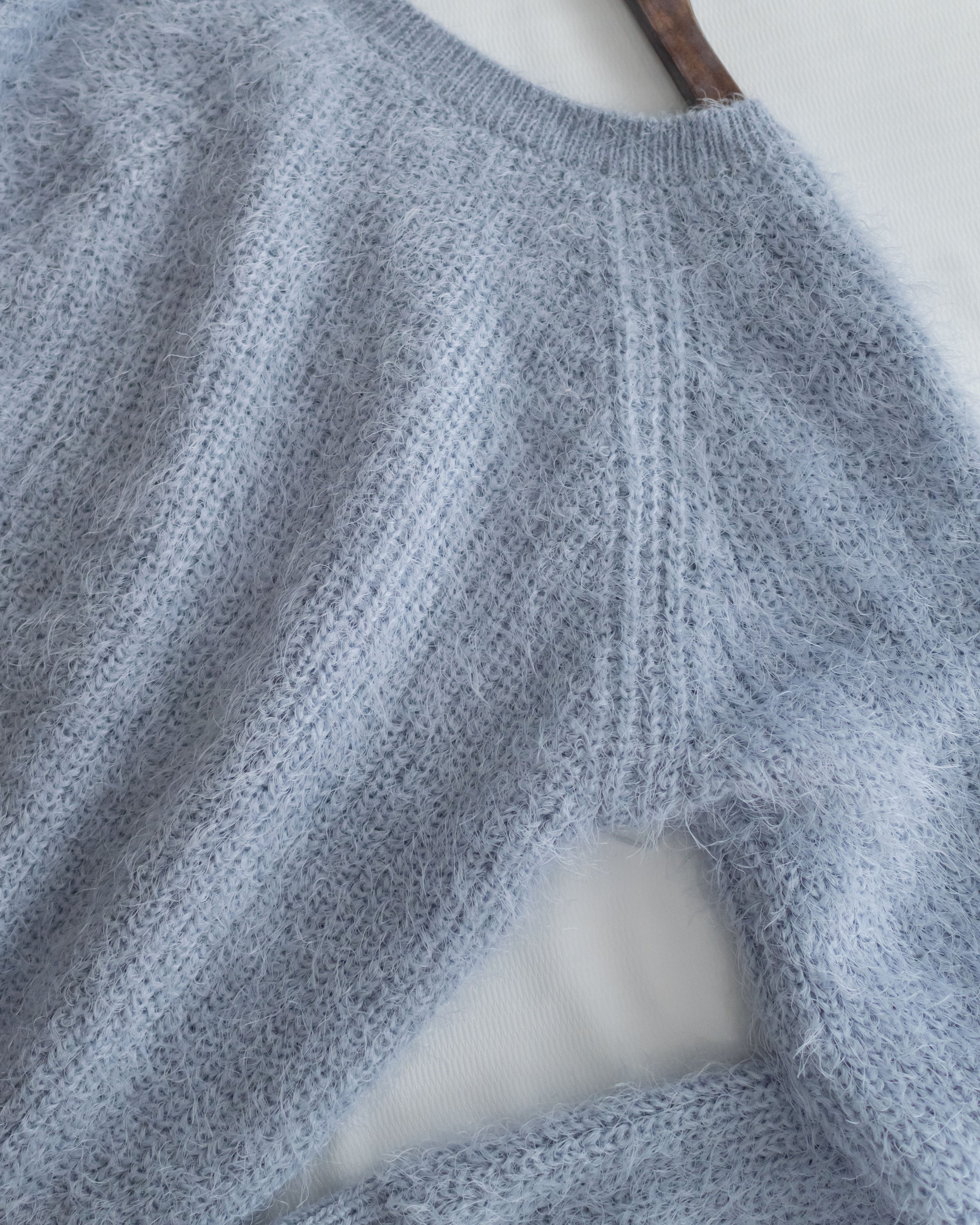 Square collar Mellow Top 顯鎖骨方領親膚針織上衣/ KT8192 (pre-order ivory/softpink 1月25截單)