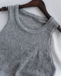 Vest Knit Set 軟糯毛絨背心上衣兩件式/ SE8103