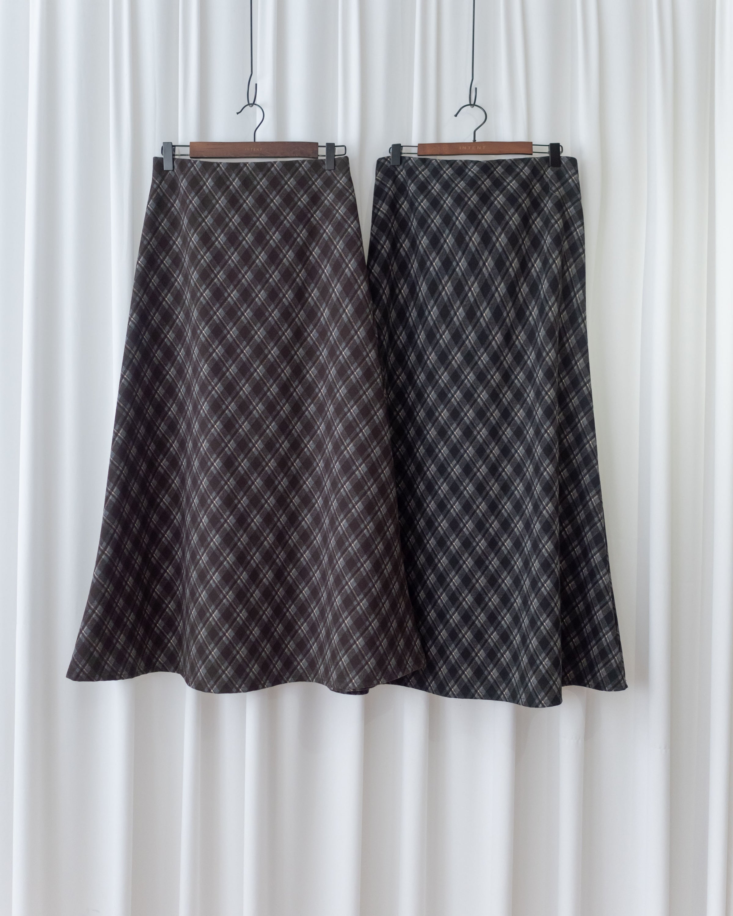 Rhombus Skirt 菱格紋隱形鬆緊帶A字裙/ SK8925 (pre-order Black 1月25截單)