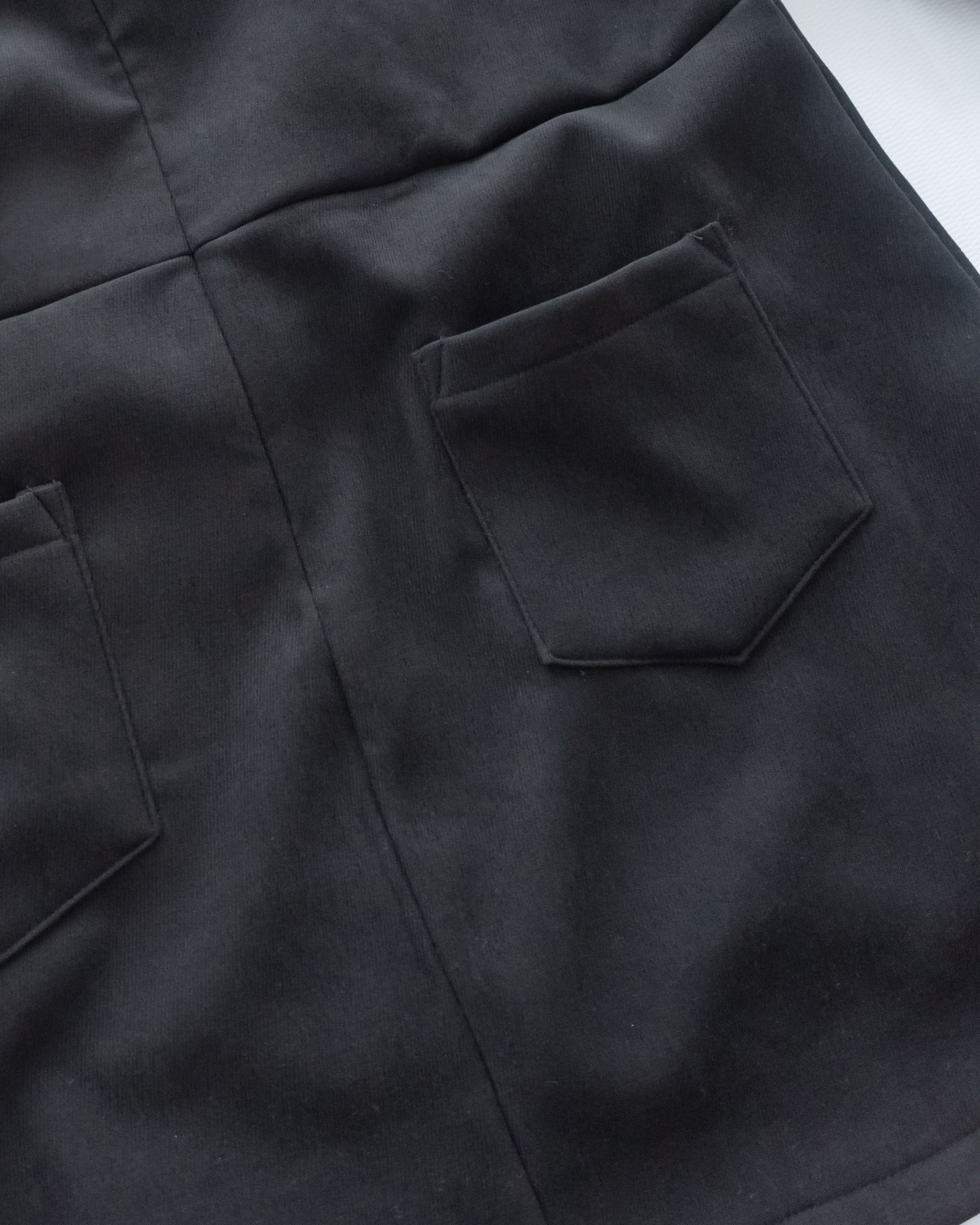 Charlotte Dress 內絨毛後置式雙口袋連身裙/ DS1056