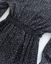 French Floral Button Dress 法式V領單色印花顯瘦腰封連身裙/ DS1060 (White Soldout)