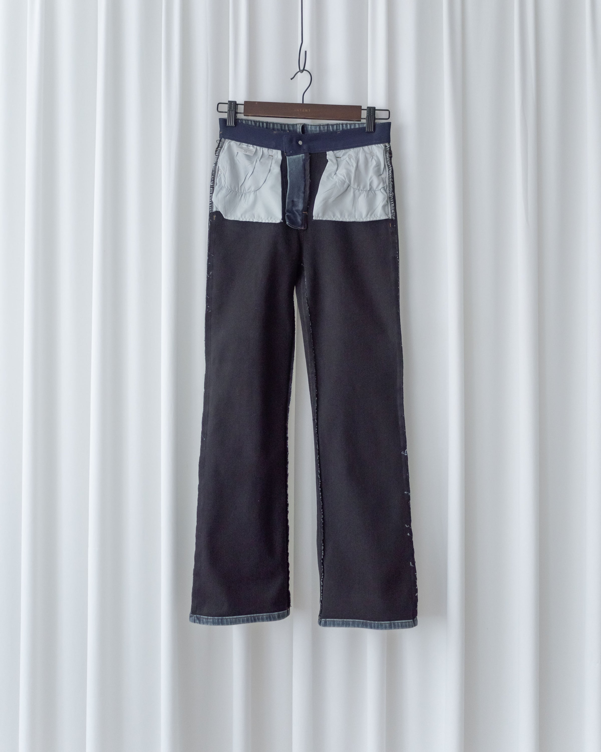 Winter Slim Jeans 高彈力內加絨保暖直筒牛仔褲/ PT8474