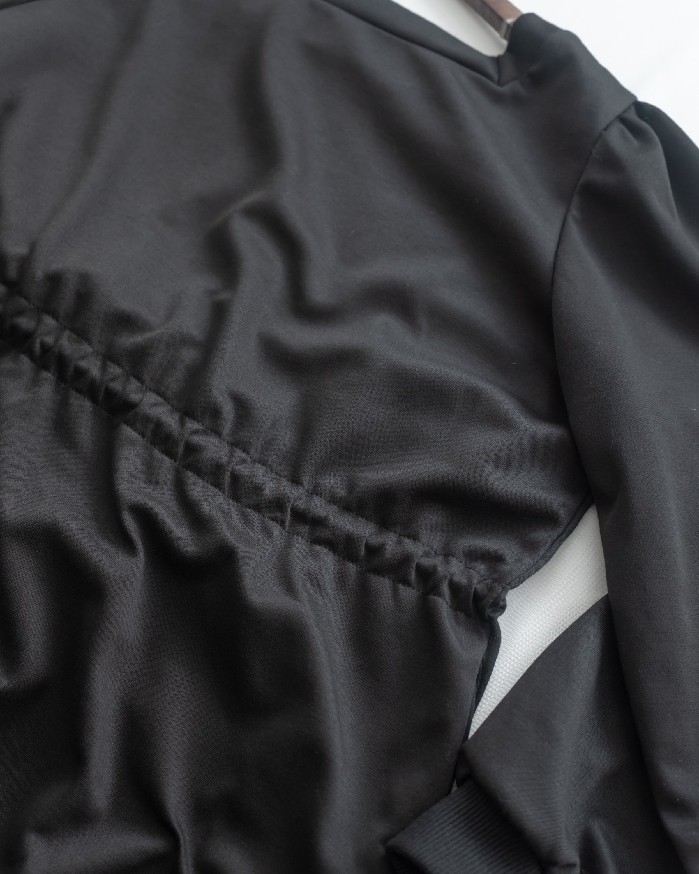 Paris Square Neck Dress 字母方領束繩修腰連身裙/ DS1057 (pre-order black)