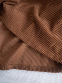 French Dress 燈芯絨暗條紋簡約口袋連身裙或外套/ DS1058 (Pre-order black 2月5日截單)