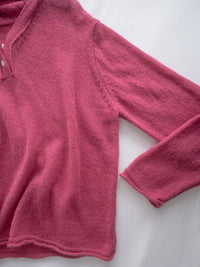 V-neck Hooded Knit Top 連帽 V 領針織上衣/ TP9207