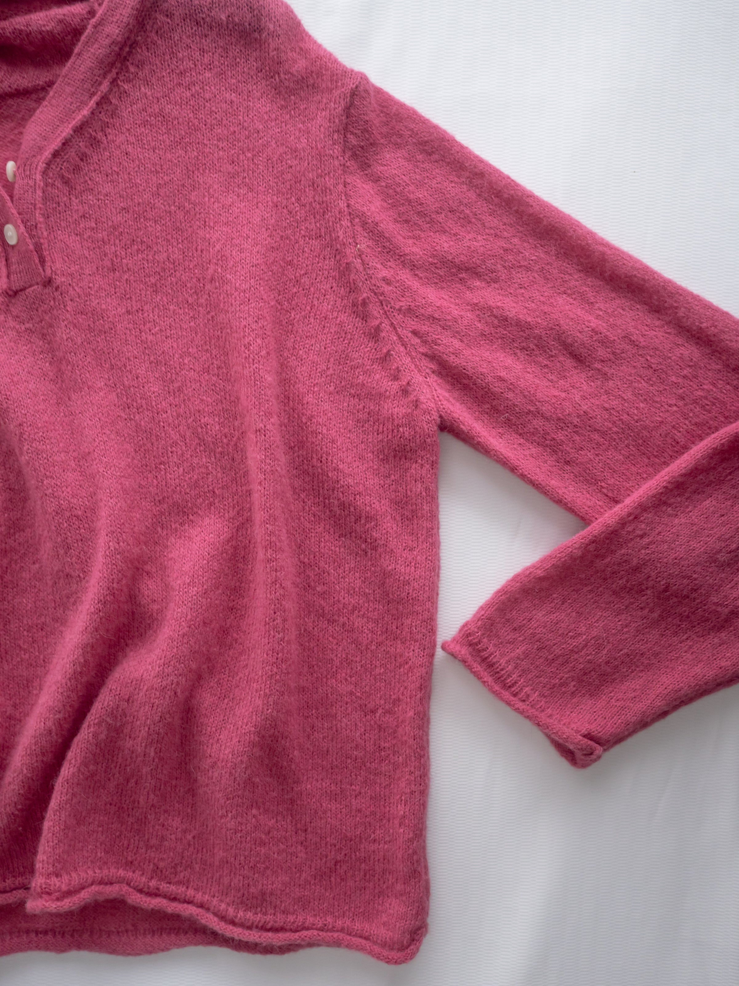 V-neck Hooded Knit Top 連帽 V 領針織上衣/ TP9207