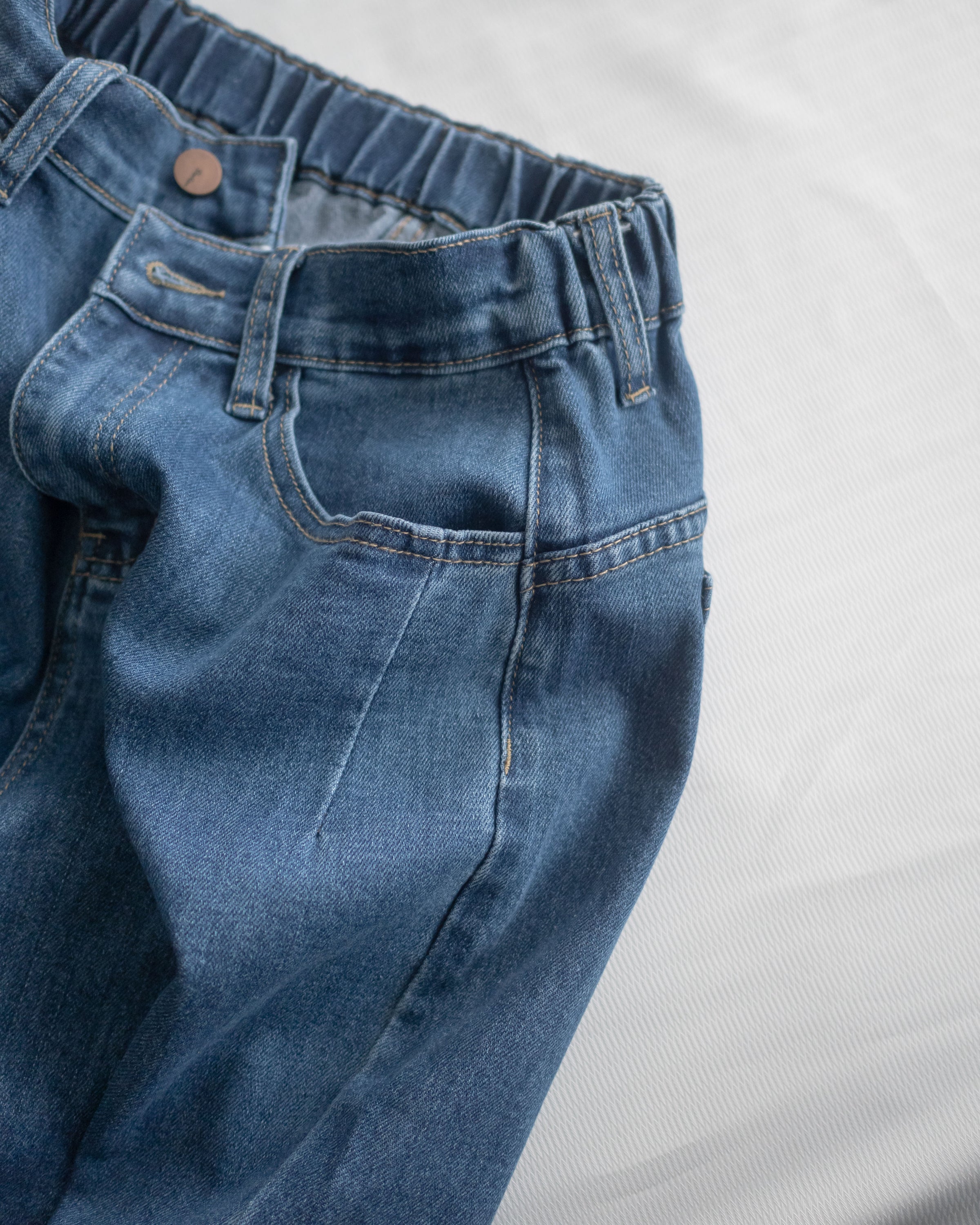 Stretch Barrel Jeans 全彈性修身弧形牛仔褲/ PT8475