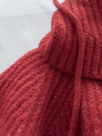 Detachable Hood Knit Top 可拆式連帽圓領針織衫 / KT8194 (Pre-order pink/ Ivory 2月5日截單)