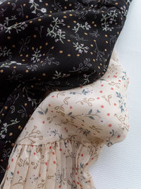 [Style 5] Dot Branches Dress 點點花枝印花雙層細褶質感連身裙/ DS1074（優惠至 2月13日）