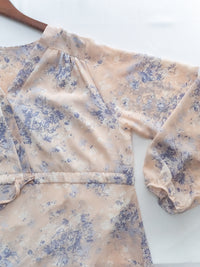 [Style 3] Pastel Watercolor Floral Dress 暈染水彩顯瘦印花長裙/ DS1075（優惠至 2月13日）