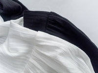 [Style 1] Stripe Cotton Lace Dress V領剪裁通花直紋長裙/ DS1071（優惠至 2月13日）