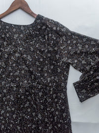 [Style 5] Dot Branches Dress 點點花枝印花雙層細褶質感連身裙/ DS1074（優惠至 2月13日）