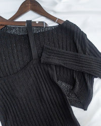 Layered Knit Set 兩穿式層次感針織套裝/ SE8102