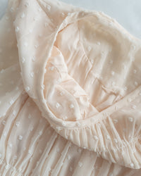 Romantic Dot Dress 浪漫立體點紋修身雪紡連身裙/ DS1073